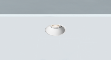 Foco empotrable Lesor LED blanco con el punto de luz remetido