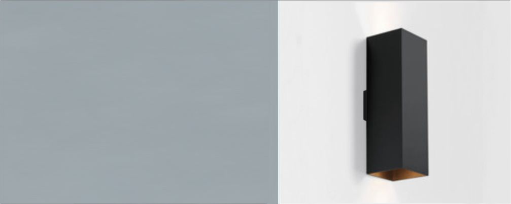 Aplique pared rectangular con luz directa e indirecta Box 135 Led para iluminación arquitectonica